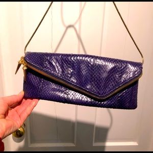 Classic Henri Bendel snakeskin shoulder bag